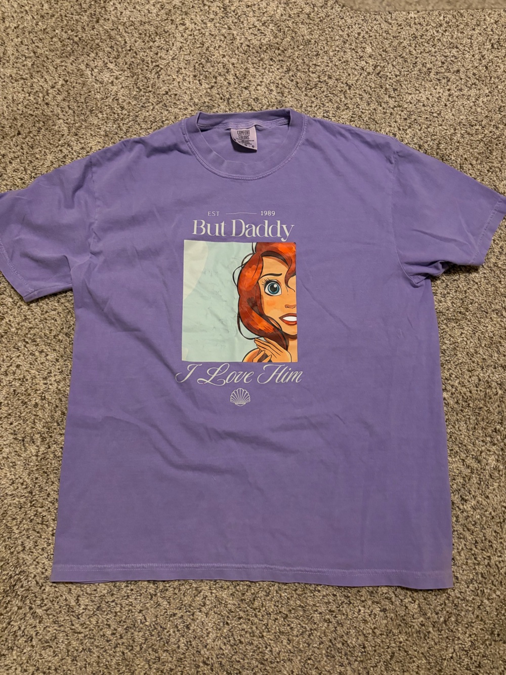 Comfort Colors Purple Graphic Tee Taylor Swift and Ariel Collaboration